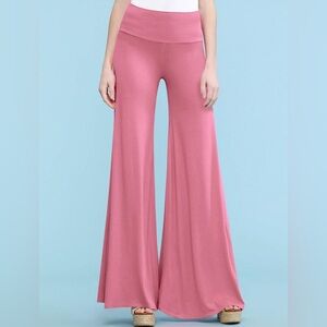 Women's Casual Comfy Wide Leg Palazzo Lounge Pants -pink